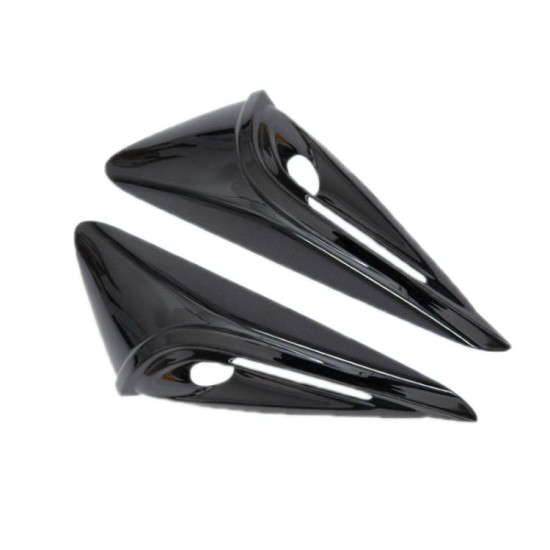Tesla 2024 Model 3 Fenders Side Labels Camera Cover Stickers, Color: Piano Paint Bright Black