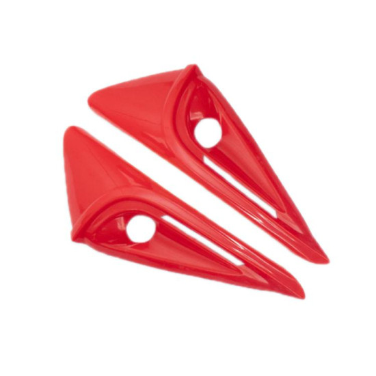 Tesla 2024 Model 3 Fenders Side Labels Camera Cover Stickers, Color: Bright Red
