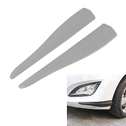 1 Pair Car Solid Color Silicone Bumper Strip, Style: Short (Grey)