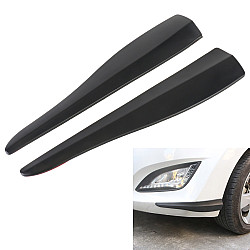 1 Pair Car Solid Color Silicone Bumper Strip, Style: Long (Black)
