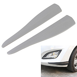 1 Pair Car Solid Color Silicone Bumper Strip, Style: Long (Grey)