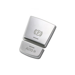SRXTZM Parking Brake Switch P Button Cover ABS Chrome for BMW F10 F07 F01 X3 F25 X4 F26 F11 F06 X5 F15 X6 F16 Accessories(Silver)