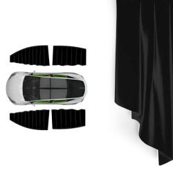 Tesla Model Y 4pcs Black Car Side Window Privacy Sun Protection Curtain