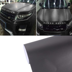 1.52m x 0.5m Ice Blue Metallic Matte Icy Ice Car Decal Wrap Auto Wrapping Vehicle Sticker Motorcycle Sheet Tint Vinyl Air Bubble Free(Black)
