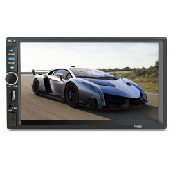 7018B 7.0 inch HD Touch Screen Dual DIN Car Radio Bluetooth Stereo MP3 / MP4 / MP5 Player with Remote Control, with Rearview Camera, 6800 Module, Support FM / TF Card / USB Flash Disk