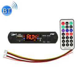Car 12V Audio MP3 Player Decoder Board FM Radio TF USB 3.5mm AUX, with Bluetooth Function & Remote Control