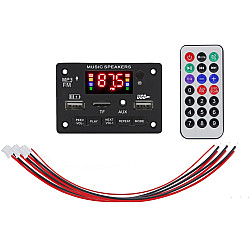 JX-809BT Car 12V Audio MP3 Player Decoder Board FM Radio USB, with Bluetooth / Remote Control / Recording