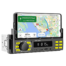 SWM D3400 Car Bluetooth MP3 Player Support Smart Voice Assistant / FM(Black)