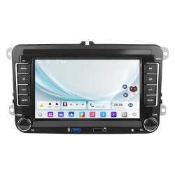 Volkswagen Android 15 7 inch Horizontal Screen Car Player Car Central Control Navigation with Dual USB Ports, Specification:Standard