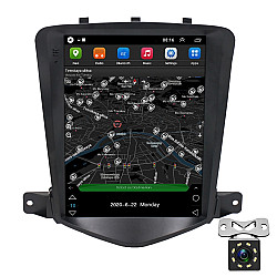 Chevrolet Cruze 9.7 inch Navigation Integrated Machine, Style: Standard+8 Light Camera(1+16G)