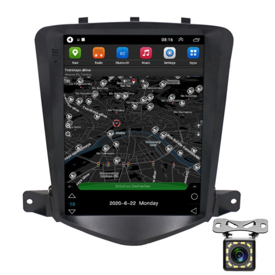 Chevrolet Cruze 9.7 inch Navigation Integrated Machine, Style: Standard+12 Light Camera(2+32G)