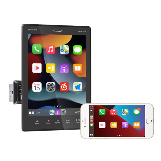 C800 9.5 Inch MP5 Single Butt Carplay Player, Style: Standard