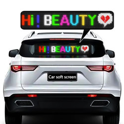 276x90mm Vehicle Rear Window Color Flexible LED Electronic Screen