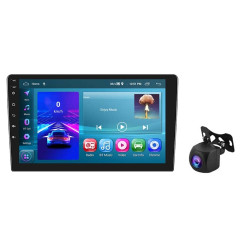 A3195 9 Inch Car Android Large Screen Navigation Central Control Screen 2+64G Player with CarPlay, Style: Standard+AHD Camera
