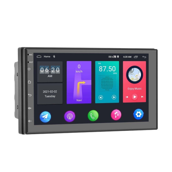 A2797 7 Inch Android WiFi 2+32G Central Control Large Screen Universal Car Navigation Reversing Video Player, Style: Standard