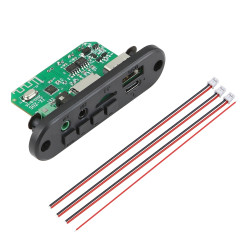 3.7V 3.5MM Microphone Bluetooth Audio Accessory With Recording Call(Black)