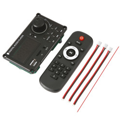 100W 12V TPA3116 Color Screen Power Amplifier Bluetooth Decoder Board With Recording Call(Silicone Remote Control)