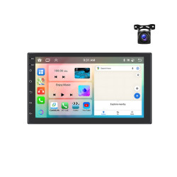 9inch Android 13.0 Dual Butt Universal Wireless Carplay Car Navigation Center Control All-In-One Monitor(Standard+AHD Camera)