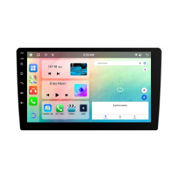 9 Inch Android 4+64G Dual-Butt Large Screen Car Carplay Built-In DAB Car Central Control Integrated Navigation System, Spec: Standard