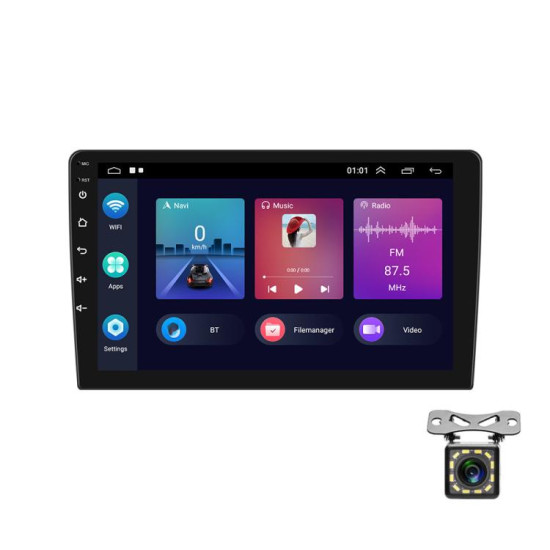 2+32G For BMW E46 1999-2005 9 inch WiFi Version Large Screen Carplay Car Navigator Reversing Camera Integrated Machine(Standard+12 Lights Camera)