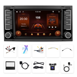 2+64G For Volkswagen Touareg 7-Inch Car WiFi Player Android 13 System Support CarPlay/Android Auto With AHD Camera and Mic