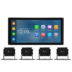 10.36-Inch Car Central Control Smart Player With 4-Way Camera 64G TF Card