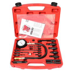 18 PCS Set TU15B Diesel Cylinder Pressure Meter Cylinder Pressure Detection Tool