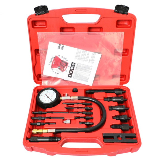 18 PCS Set TU15B Diesel Cylinder Pressure Meter Cylinder Pressure Detection Tool