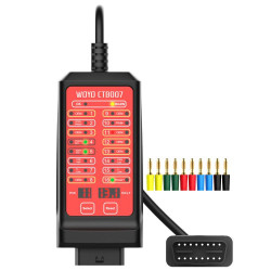 WOYO CTB007 CAN Tester Box 12V 24V OBD2 Breakout Box with 27 in 59 in Cable Cable for All Car Automotive Diagnostic Tool Black Red