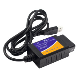 USB ELM327 OBDII Car Diagnostics Tool for Notebook PCBlack