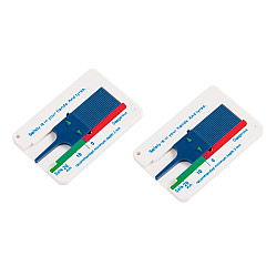 2pcs 020mm Plastic Tread Plan Refinding Rounds Refinding Outcome Exists Tread Tablets Plastic Tire Tread Depth GaugeBlue