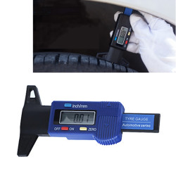 025mm Electronic Digital Tread Plan Refinding Rounds Refinding Outcome Exists Tread Tablets Type Gauge Depth Vernier Caliper Measuring ToolsBlue