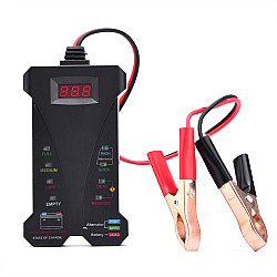 12V ThreeInOne Battery Tester Digital Display TesterBlack
