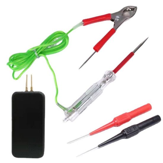 5pcs Set Automotive Maintenance Test Pen Set Multifunctional Electricity Measuring Tester Light Tool