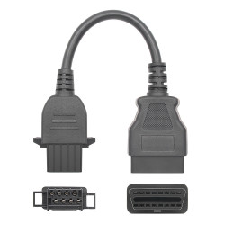 Volvo 8 Pin Female to OBDII Female Truck Adapter Cable