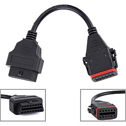 12 Pin to 16 Pin OBD Truck Diagnostic Cable for Komatsu Cummins