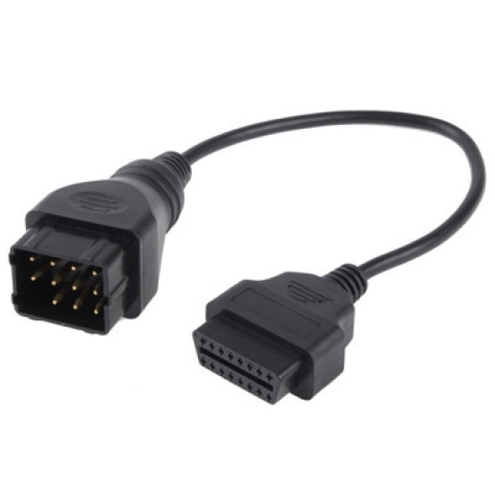 12 Pin to 16 Pin OBDII OBD Diagnostic Adapter Cable for Renault
