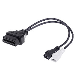 2 x 2 Pin to 16 Pin OBDII Diagnostic Cable for Audi
