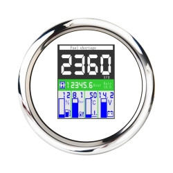 TFT 932V 5 In 1 Multifunction LED Display Car MeterWhite Background