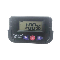 TAKSUN TS613A2 LED Display Electronic Car Clock Doublesided Glue Car Clock