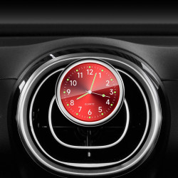Car Digital Electronic Quartz Luminous Clock Color Ruby RedAir Outlet Clip