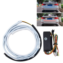 1 2m Car Auto Waterproof Universal Four Color Rear Flowing Light Tail Box Lights with Tail Light Controller Ice Blue Light Driving Light White Light Reversing Light Red Light Brake Light Yellow Light Turn Signal Light LED Lamp Strip Tail Decoration