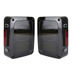 1 Pair 15W DC 12V IP67 4 in 1 Car LED Tail Lights Driving Lights Brake Lights Turn Reverse US Version