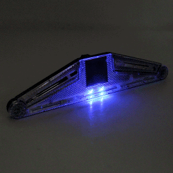 Solar Anti Collision Cupule Ranger Lamp Car Taillight LED Flash Warning Light Caution Light Foldable Solar Cupule Warning Lamp with Temporary Parking License