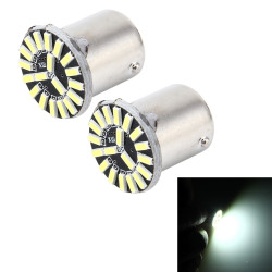 2 PCS 1156 BA15S 1W 50 LM 6000K Car AutoTurn Light with 19 SMD 4014 LED Lamps DC 12V White Light