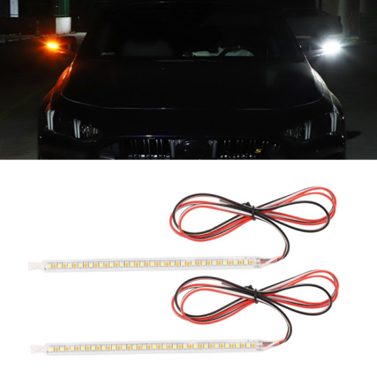 Car Rearview Mirror Decoration LED Streamer Turn Signal Length 14cm A Pair`