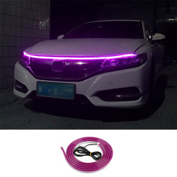 1 8m Car Daytime Running Super Bright Decorative LED Atmosphere Light Purple Light