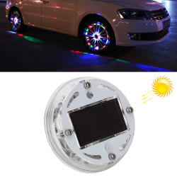 Solar Car LED Colorful Flash Wheel Waterproof lights