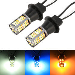 T20 7740 DC12V 3 7W 81 SMD 3030 LEDs Three Color Car DRL Turn Light Length 2m