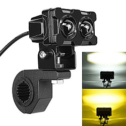 ZH 1583A1 External Waterproof Double Lamp Bead LED Headlight Square Dragon Button Type